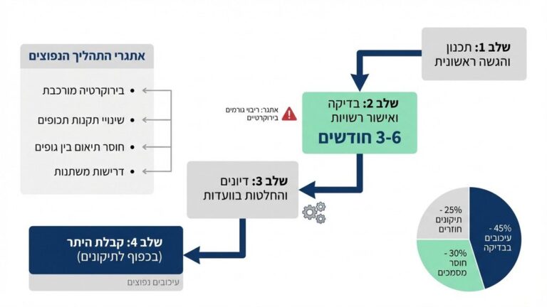 צוות מהנדסים ואדריכלים בוחנים תוכניות בנייה גדולות במשרד