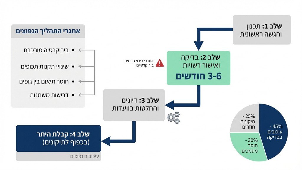 נוצר על ידי מודל בינה מלאכותית Gemini Pro צוות מהנדסים ואדריכלים בוחנים תוכניות בנייה גדולות במשרד