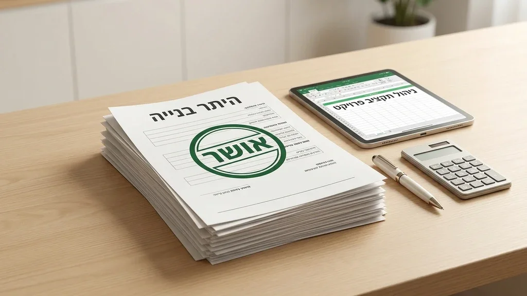 מסמכי רישוי מאושרים וחותמת רשמית